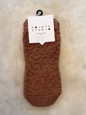 Pointe Studio Pilates Grip Sock M/L - Nougat (Brown)